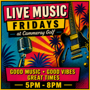 Live Music Friday at Cammeray Golf Club from 5pm-8pm. Everyone is welcome.